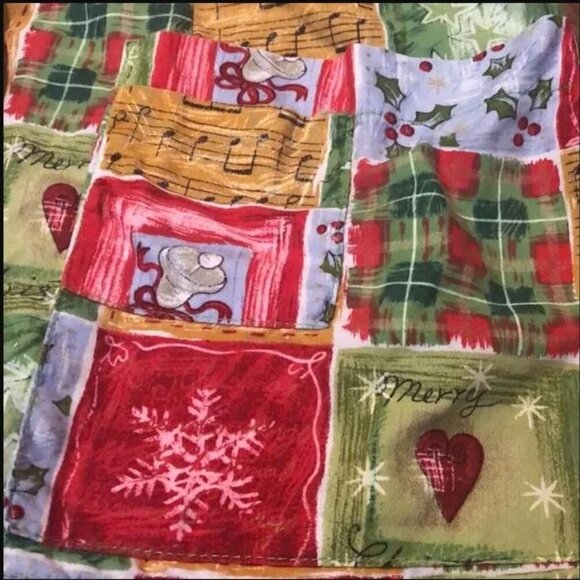 🐣2/60🐣Made in Canada Christmas White Cross Scrub Multicolor Festive Colorful - Picture 8 of 16